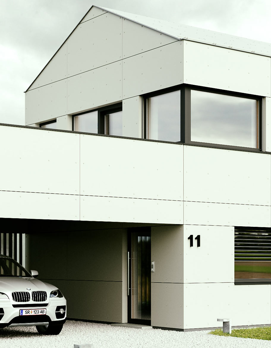archplanviz Architekturvisualisierung House White Detail