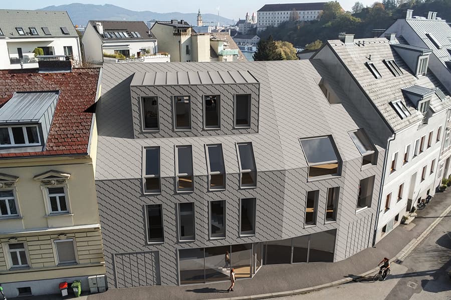 Aussenvisualisierung Wohnhaus Linz